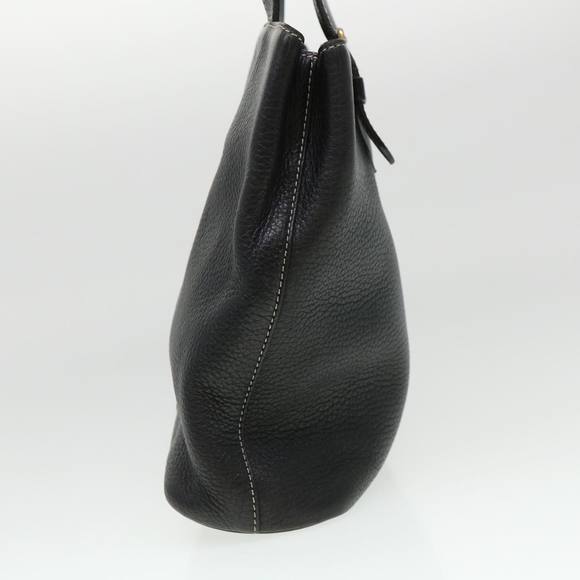 Burberrys Hand Bag Leather Black Auth bs4427 - Picture 4 of 16